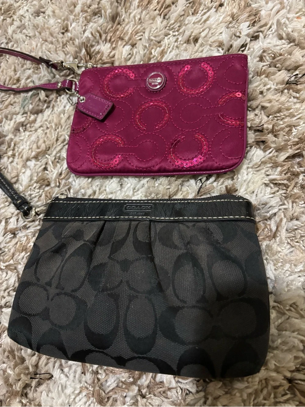 Coach bundle of 1 bag & 2 wristlets